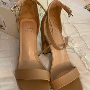 Ema style ankle strap heel